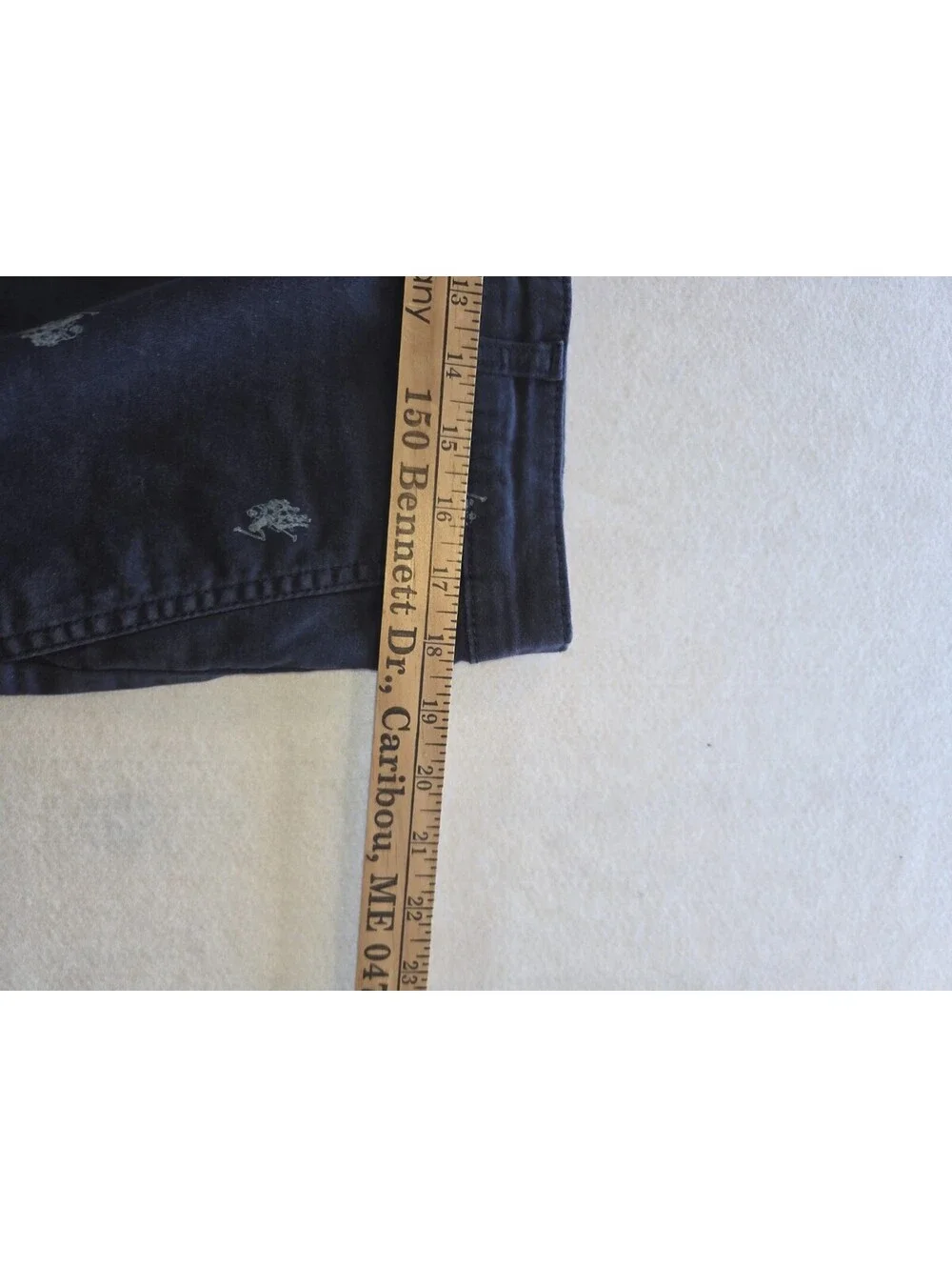 U.S. Polo Assn. Shorts Navy Blue Embroidered Mens 34 Shorts CB1 0012